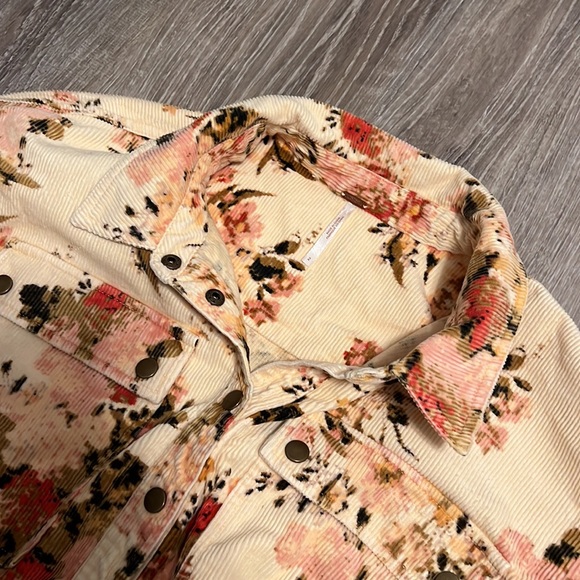 Free People Tapestry Floral Corduroy Romper - Picture 4 of 10